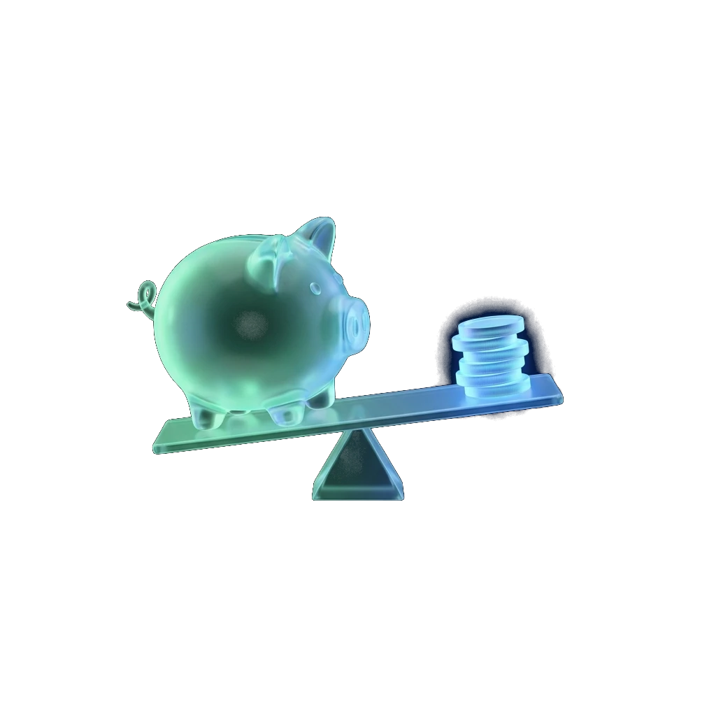 Illustration of a glass calendar with a highlighted date representing repayment planning