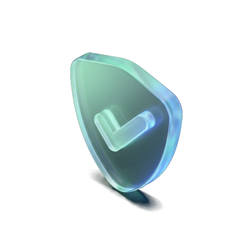 Illustration of a glass shield with a checkmark representing credit score protection