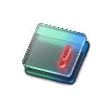 Illustration of a glass calendar with a warning indicator representing a missed loan repayment date